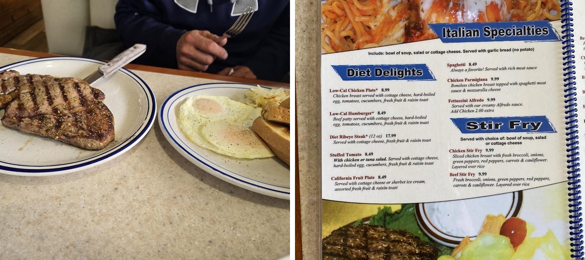 Blue Willow Cafe Menu