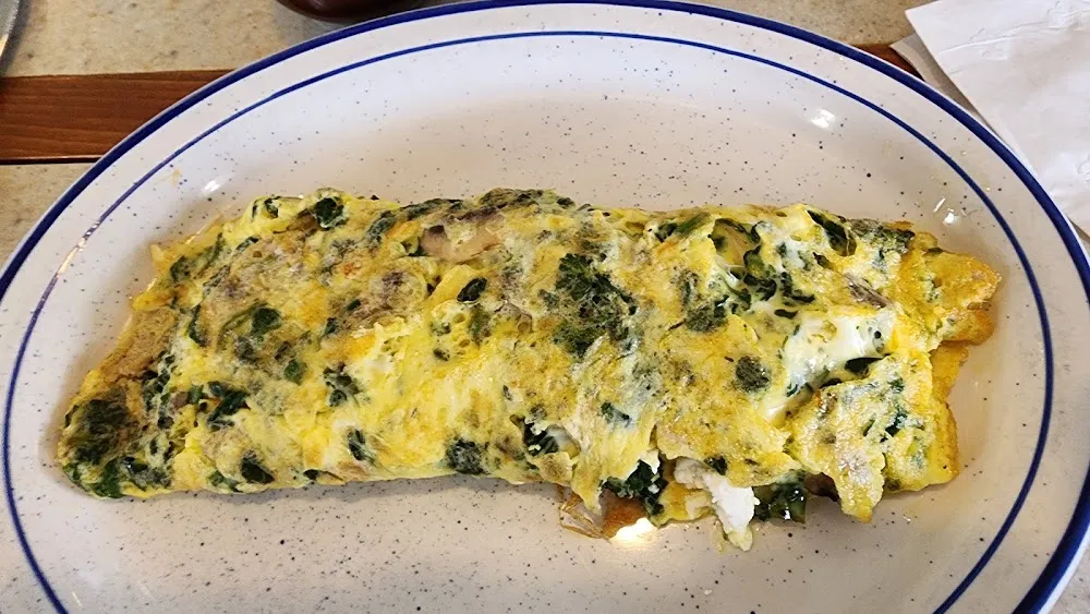 Spinach and Feta Omelette